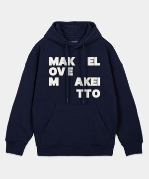 메이크 러브 후디_네이비