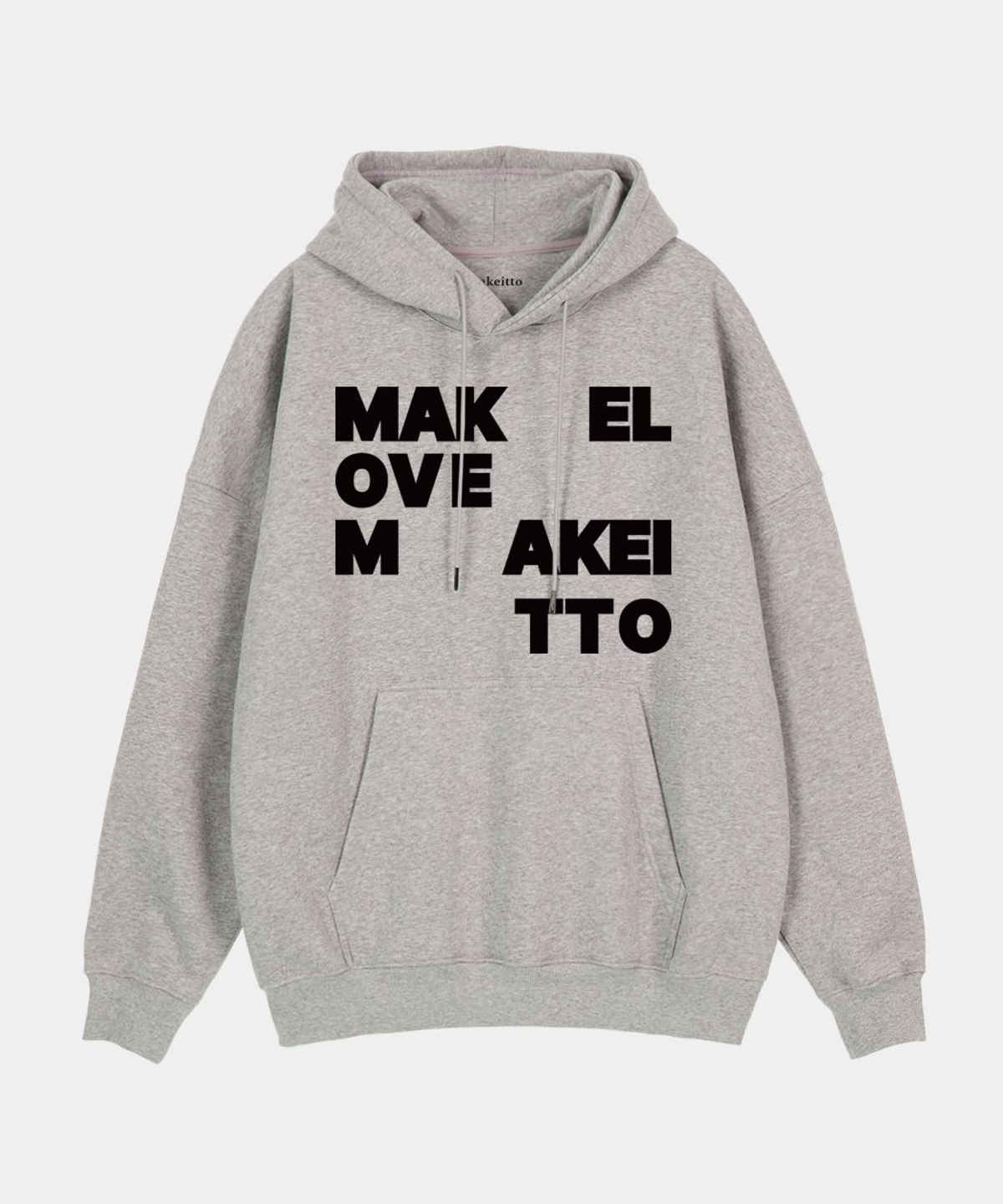 메이킷투(MAKEITTO) 메이크 러브 후디_멜란지