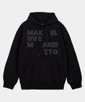 메이크 러브 후디_블랙