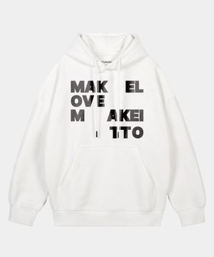 메이크 러브 후디_화이트