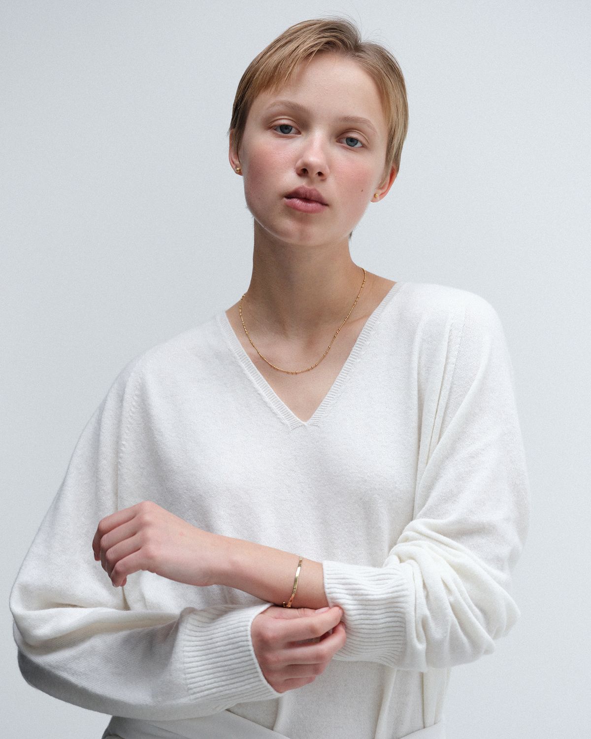 어나더레이어(ANOTHERLAYER) Petit Trio Necklace - Gold (silver925)
