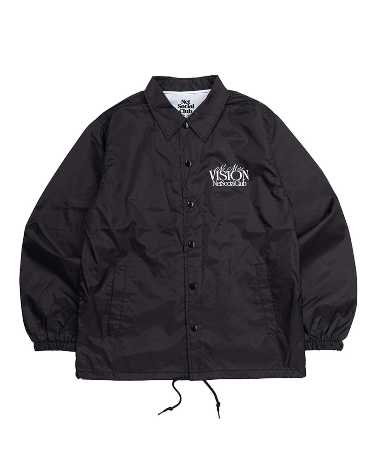 넷소셜클럽(NET SOCIAL CLUB) NO MORE VISION COACH JACKET (BLACK)