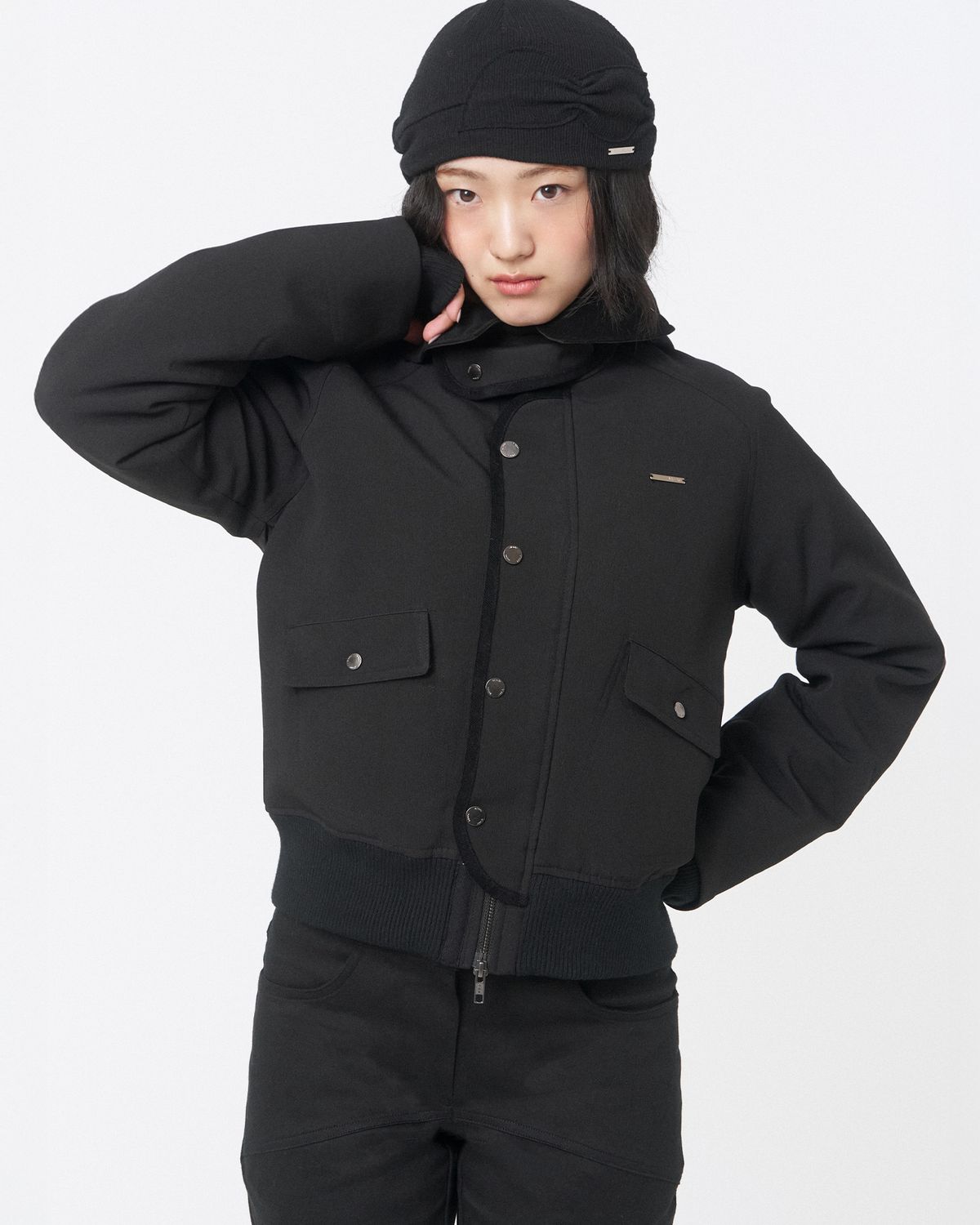 미세키서울(MISEKI SEOUL) Wellon bomber jacket BLACK