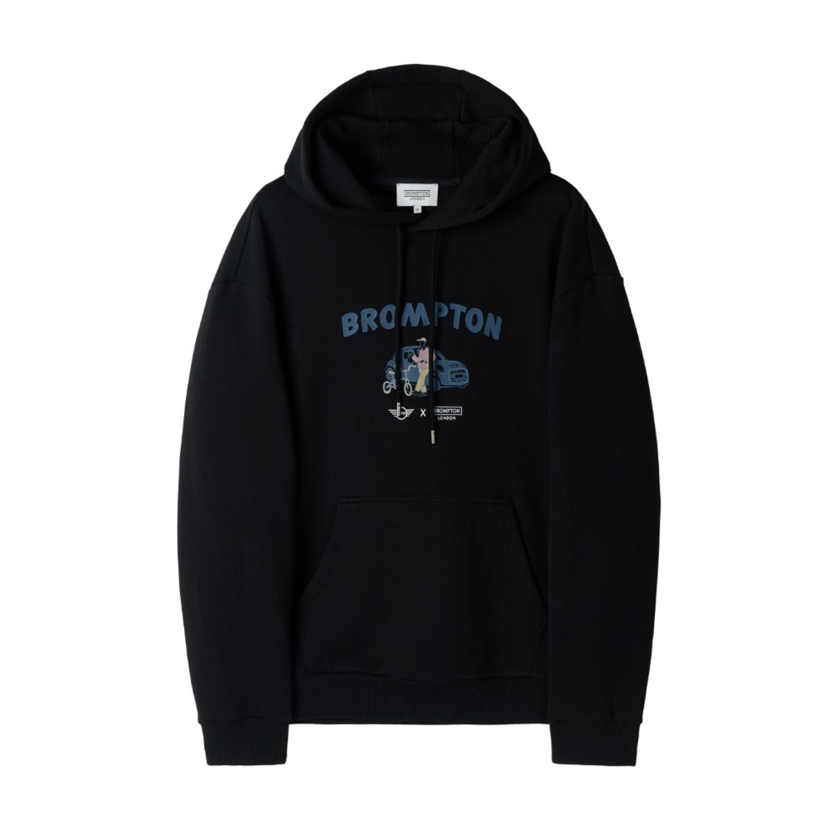브롬톤 런던(BROMPTON LONDON) BMW MINI X BROMPTON HOODIE - BLACK (P253UHD510)