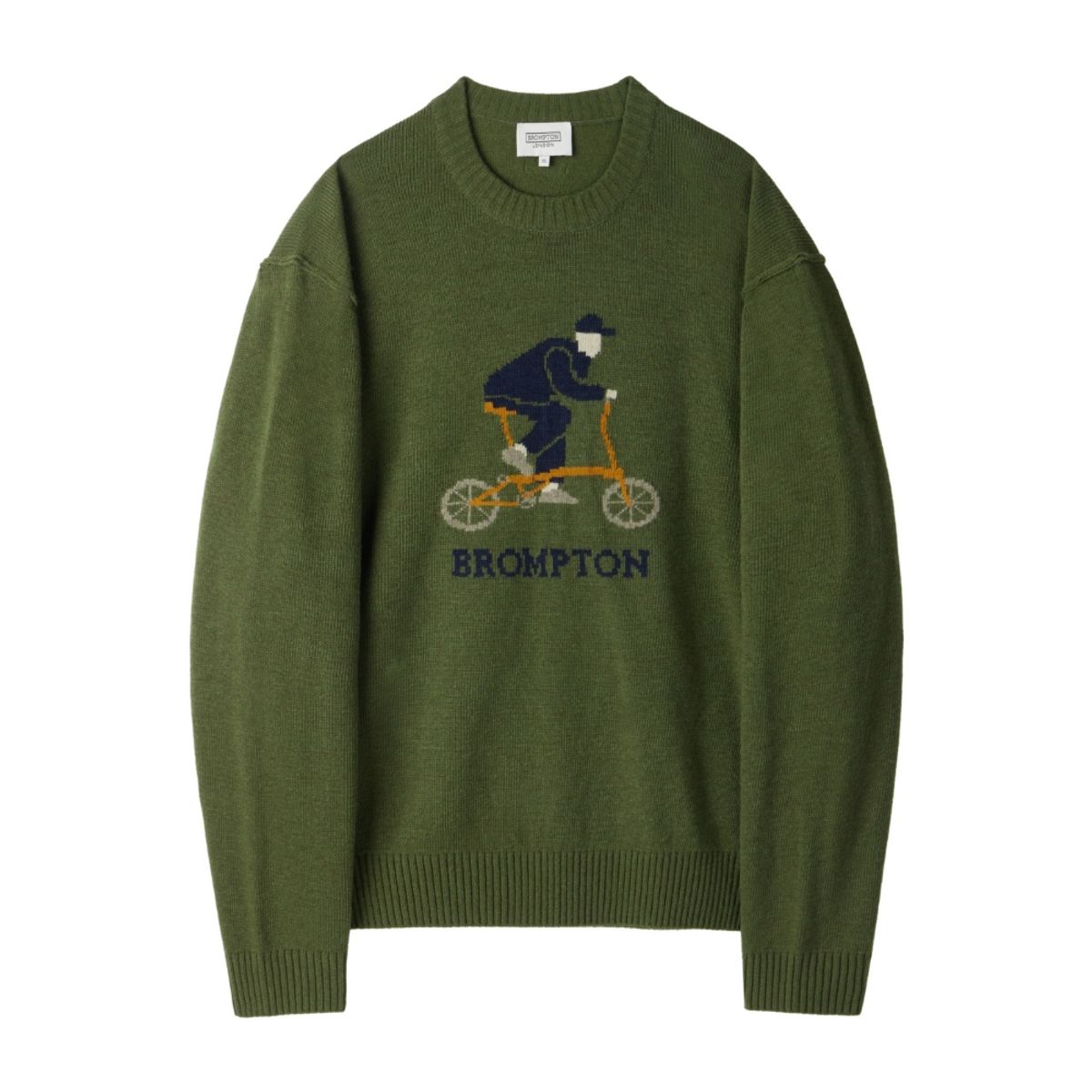 브롬톤 런던(BROMPTON LONDON) BROMPTON INTARSIA SWEATER - OLIVE (P254MKT430)