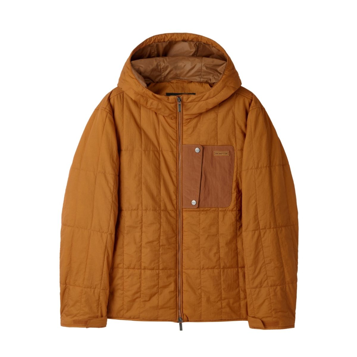 브롬톤 런던(BROMPTON LONDON) SQUARE-QUILTED PADDED JUMPER - ORANGE (P254UPD130)