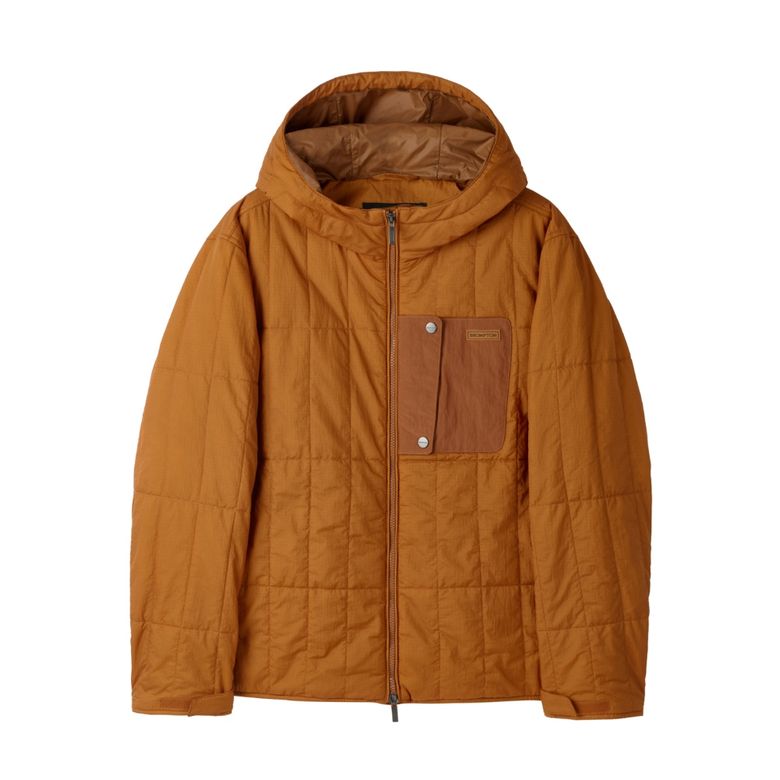 SQUARE-QUILTED PADDED JUMPER - ORANGE (P254UPD130)