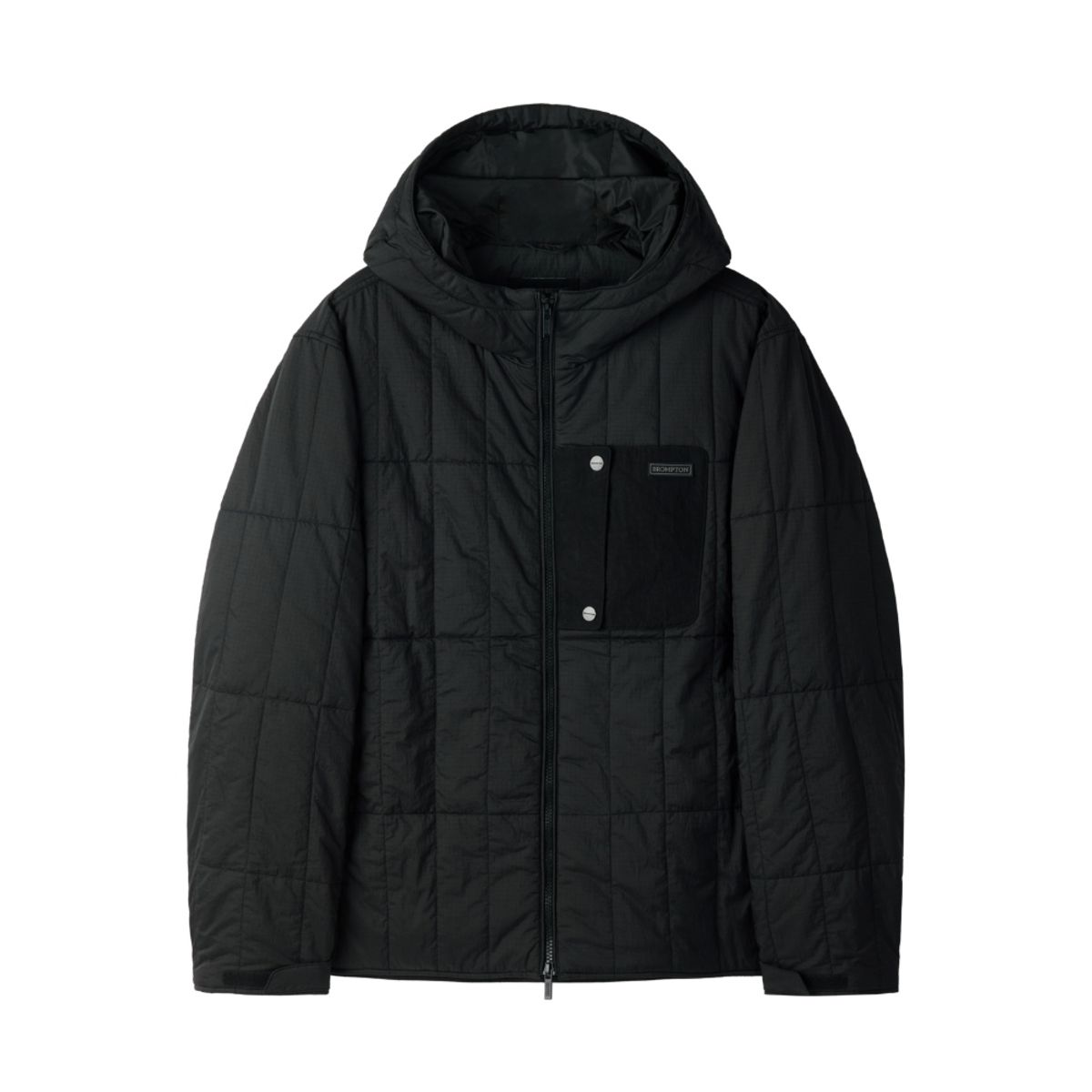 브롬톤 런던(BROMPTON LONDON) SQUARE-QUILTED PADDED JUMPER - BLACK (P254UPD130)