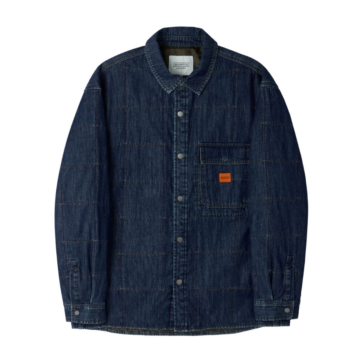 브롬톤 런던(BROMPTON LONDON) DENIM PADDED SHACKET - INDIGO (P254UPD431)