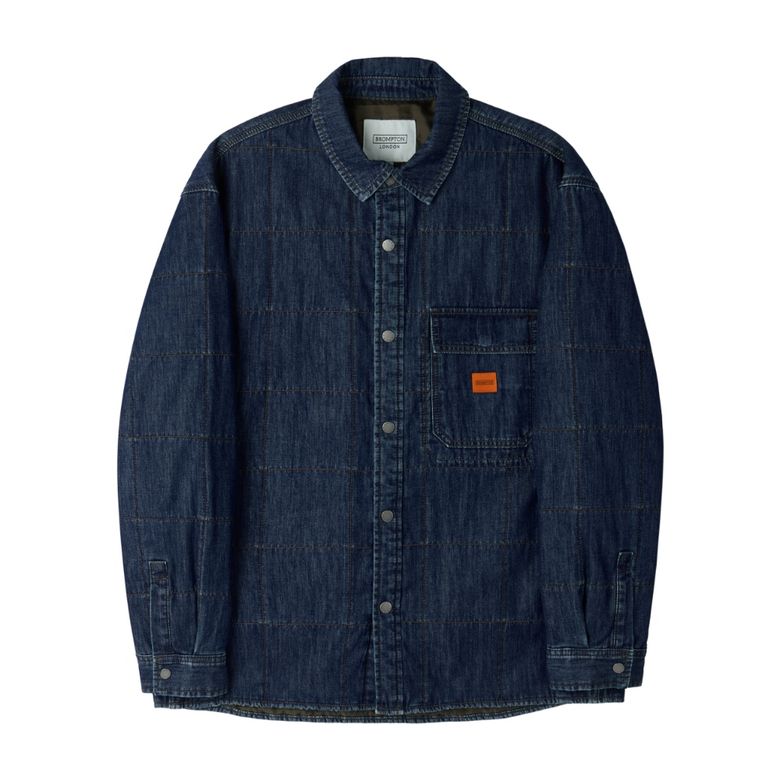 DENIM PADDED SHACKET - INDIGO (P254UPD431)