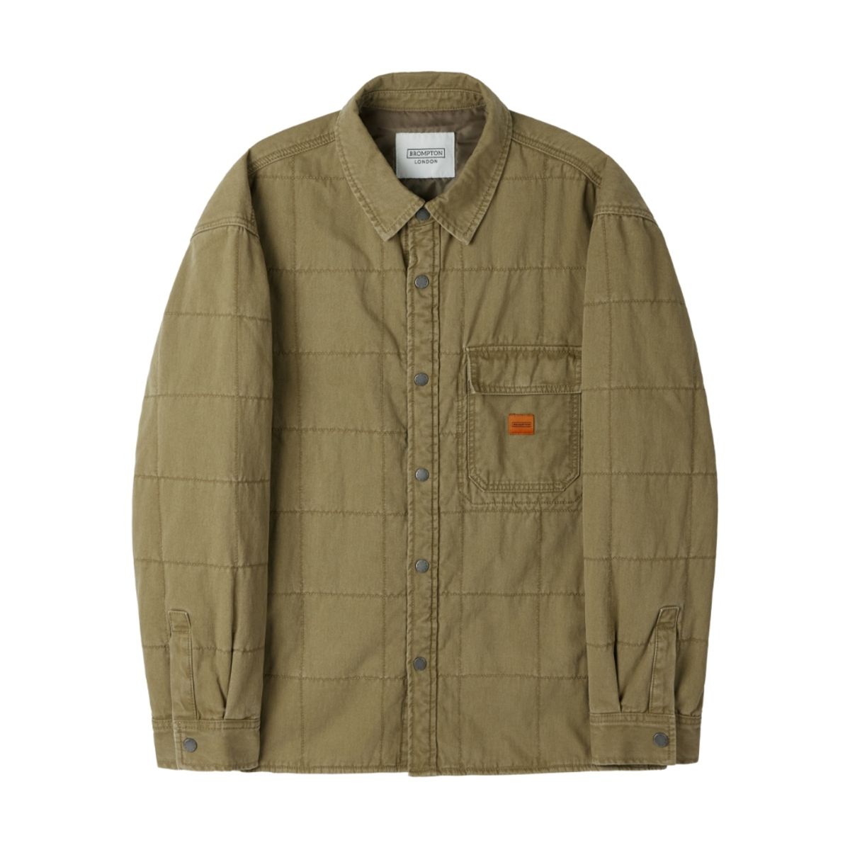 브롬톤 런던(BROMPTON LONDON) DENIM PADDED SHACKET - LIGHT KHAKI (P254UPD431)