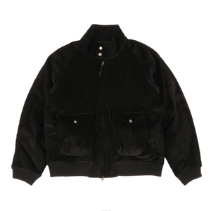 Frontier Corduroy Harrington Jacket Black