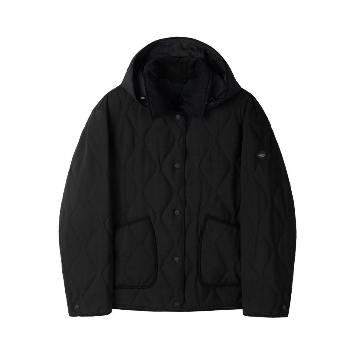 브롬톤 런던(BROMPTON LONDON) W HOOD DETACHABLE PADDED JACKET - BLACK (P254WPD135)