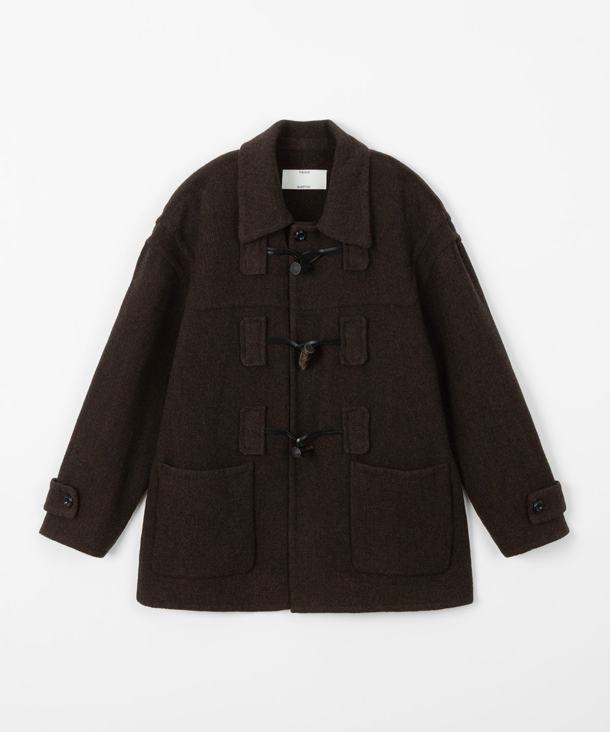 디앤드퀘스천(THEENDQUESTION) Toggle handmade coat / BROWN