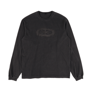Pigment Dyed Star Logo LS T-Shirt Charcoal