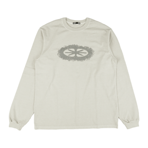 Pigment Dyed Star Logo LS T-Shirt Cream
