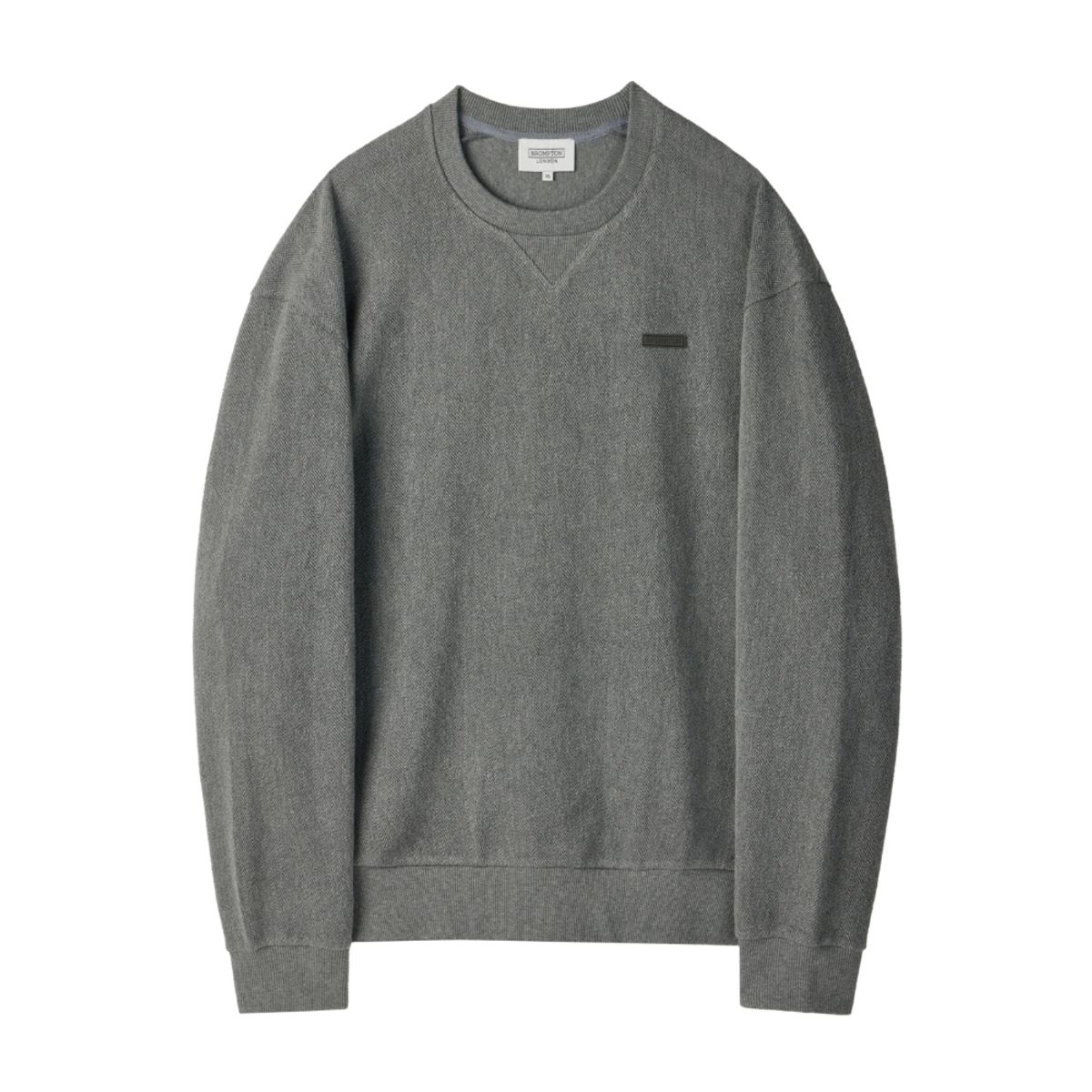 브롬톤 런던(BROMPTON LONDON) HERRINGBONE SWEATSHIRT - M/GREY (P254USW480)