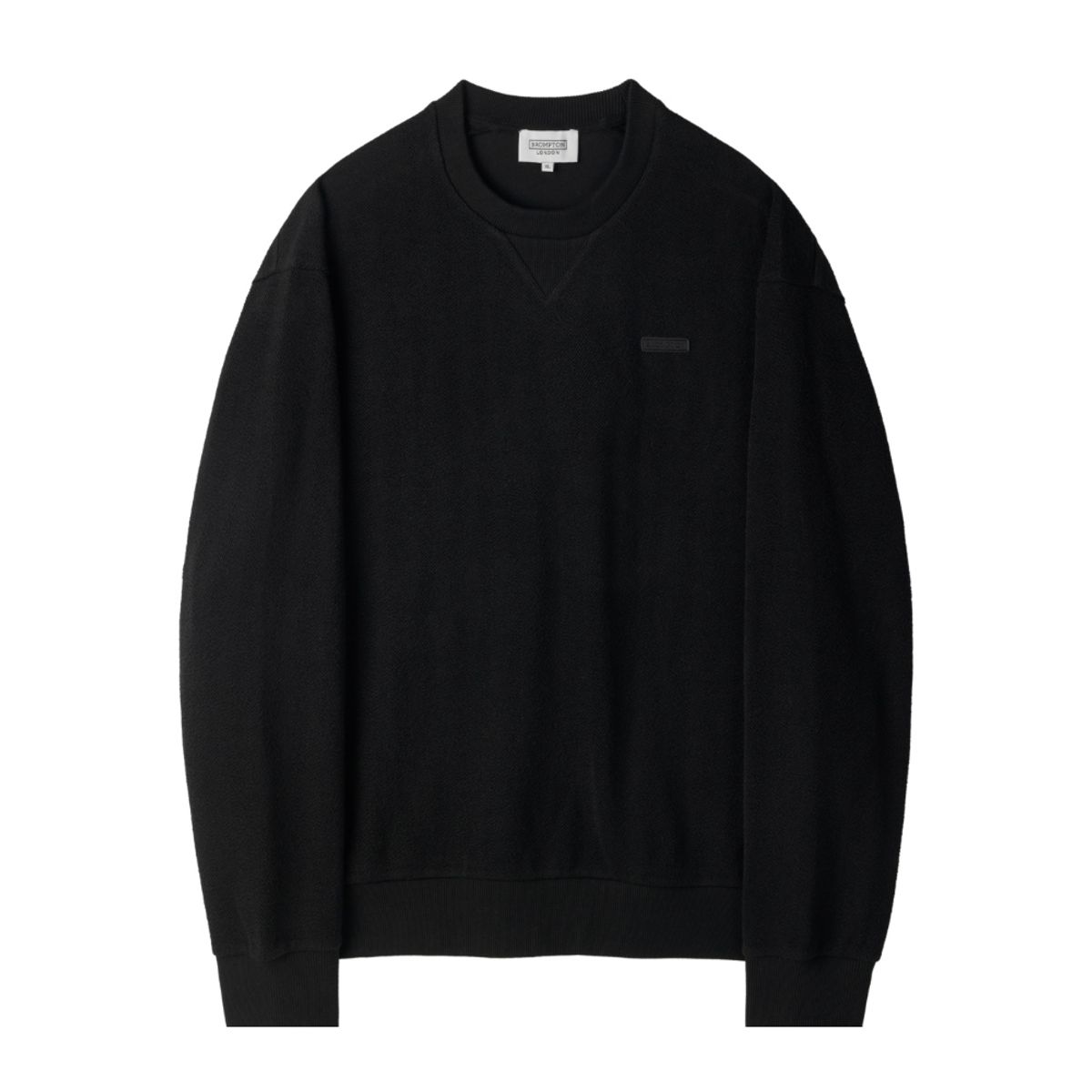 브롬톤 런던(BROMPTON LONDON) HERRINGBONE SWEATSHIRT - BLACK (P254USW480)