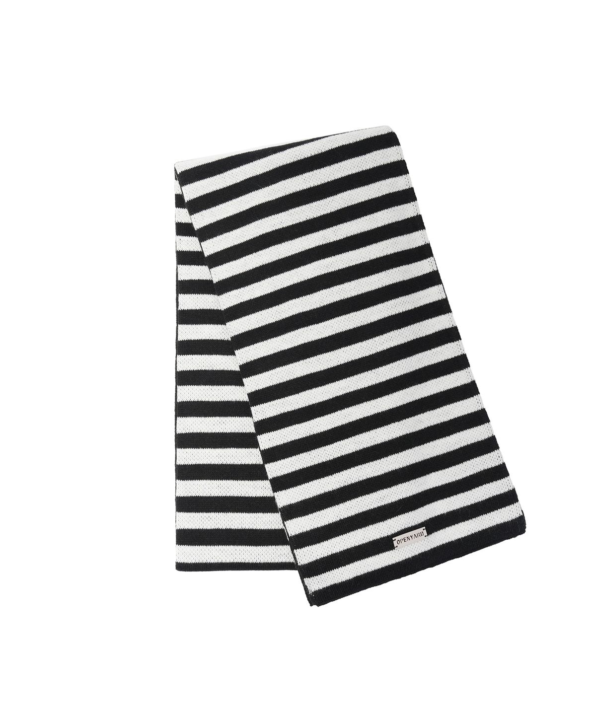 오픈야드(오와이)(OPENYARD(OY)) STRIPE POCKET MUFFLER - WHITE