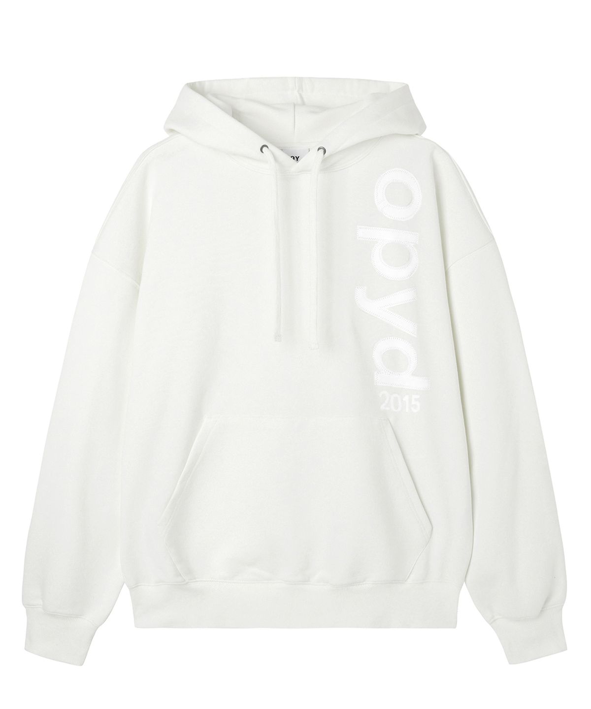 오픈야드(오와이)(OPENYARD(OY)) INSET LOGO HOODIE - WHITE