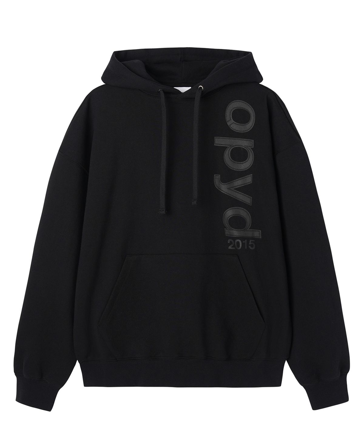 오픈야드(오와이)(OPENYARD(OY)) INSET LOGO HOODIE - BLACK