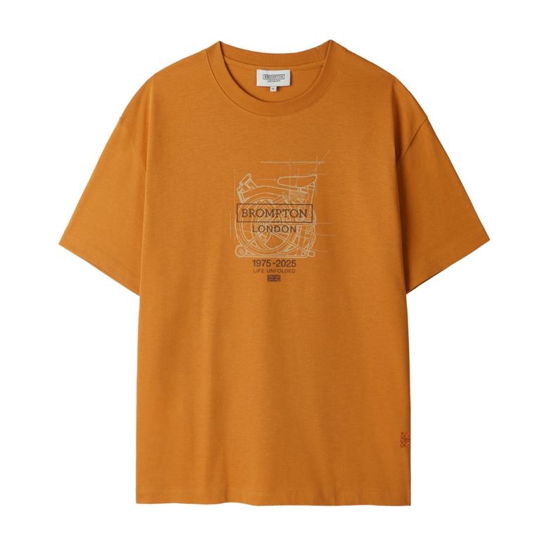 1975 HALF SLEEVE T-SHIRT - ORANGE (P253UTS501)