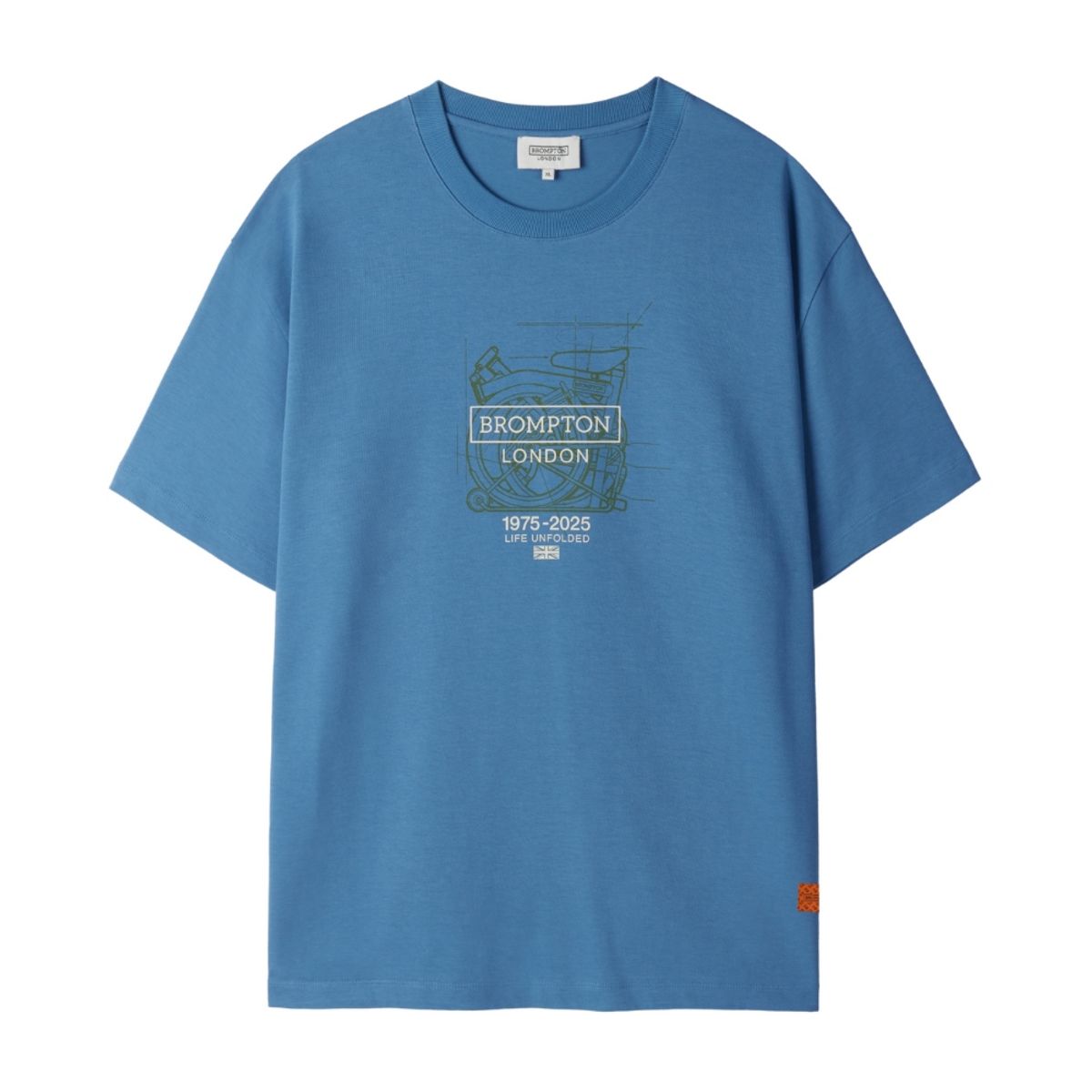 브롬톤 런던(BROMPTON LONDON) 1975 HALF SLEEVE T-SHIRT - BLUE (P253UTS501)