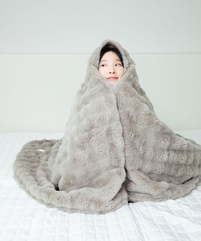 포그밍L코듀 전기 온열 담요 사무실 캠핑 차박용