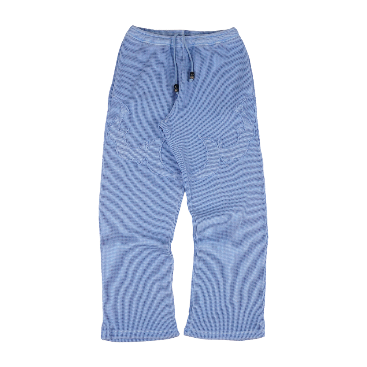 이알티알(ERTR) Flame Waffle Appliqué Jogger Pants Light Blue