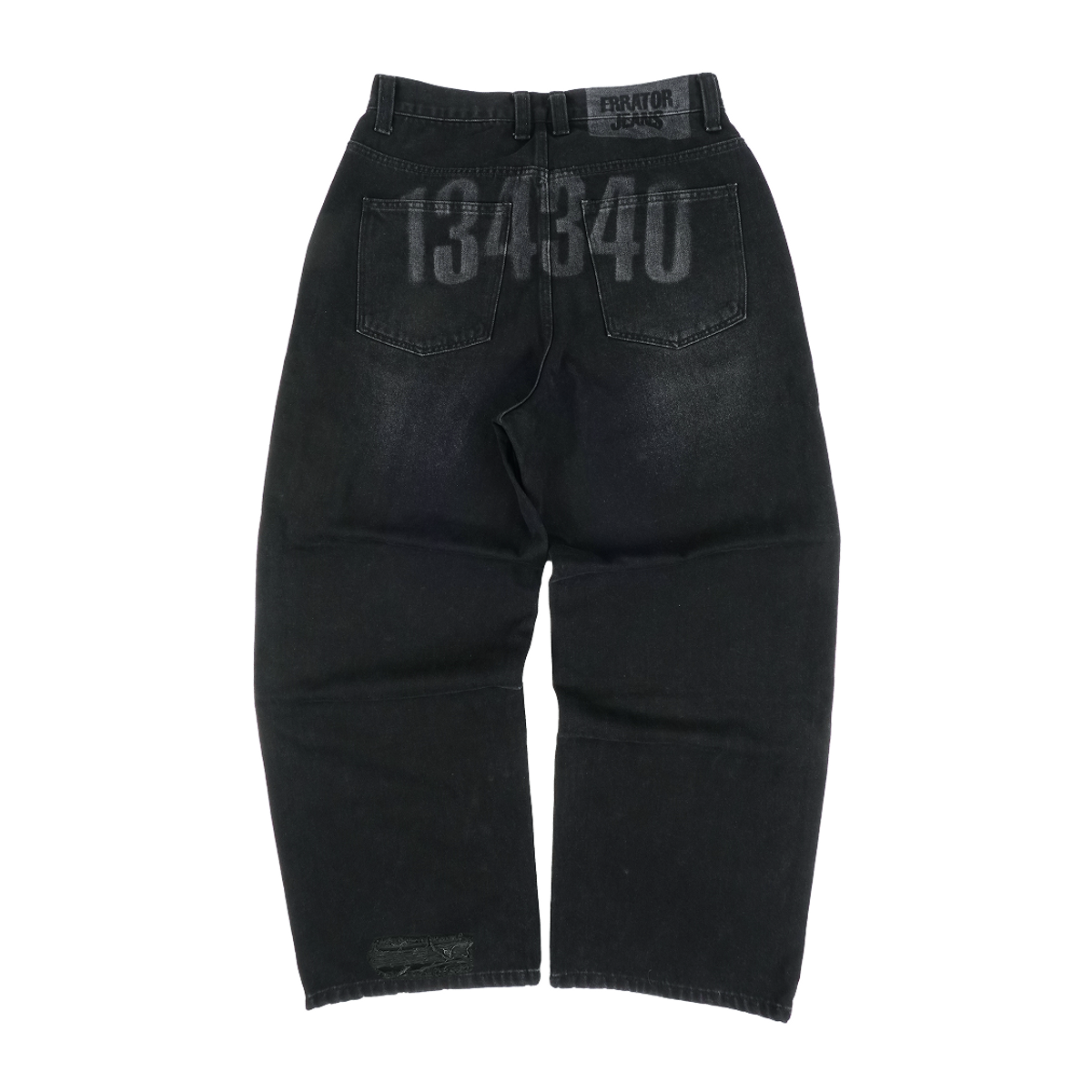 이알티알(ERTR) 134340 Vintage Laser Denim Pants Black
