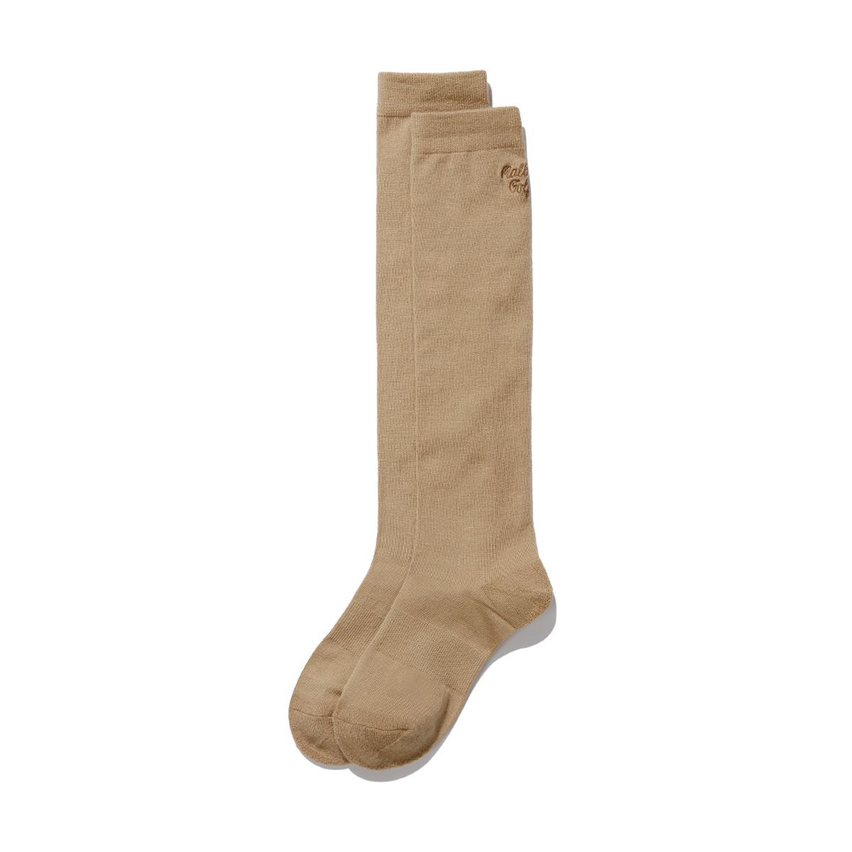 말본 골프(MALBON GOLF) 말본 여성 소프트 울 니삭스 BEIGE (WOMAN)