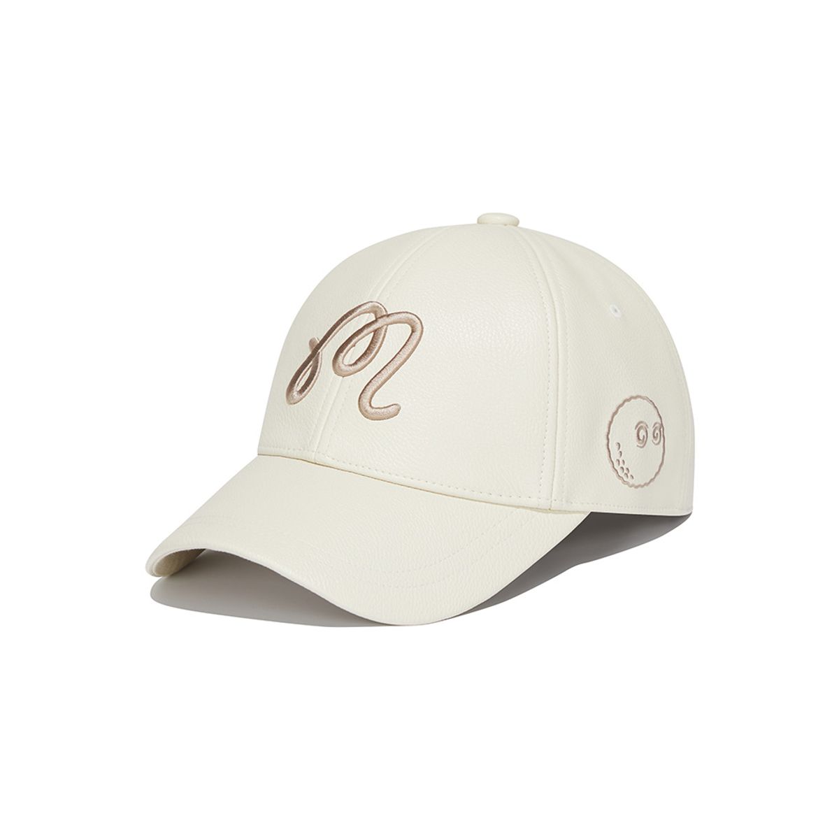 말본 골프(MALBON GOLF) 말본 레더 볼캡 BEIGE