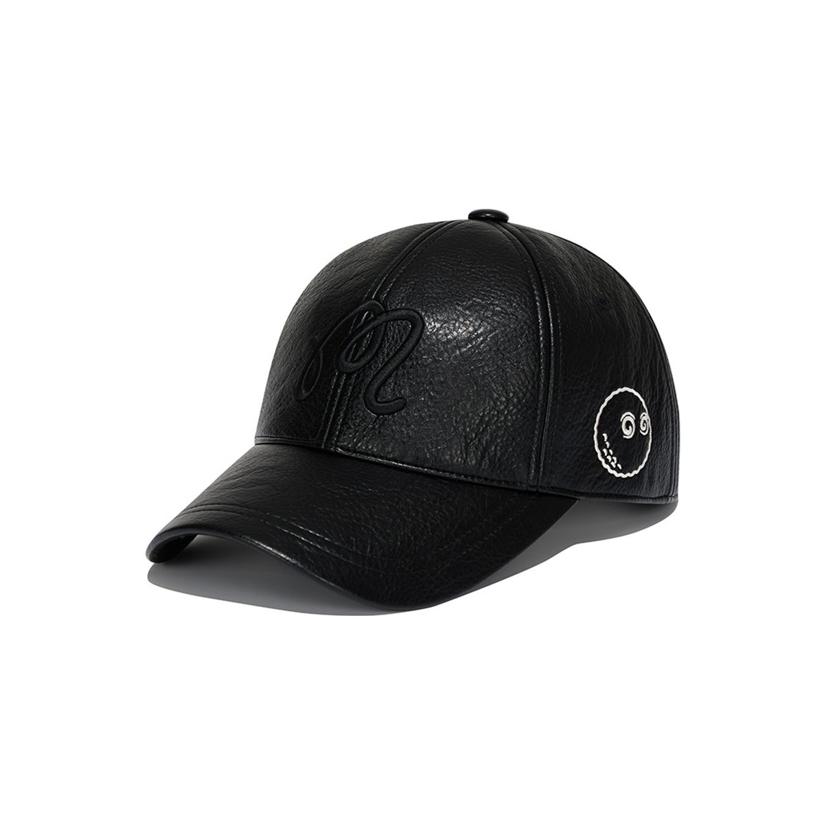 말본 골프(MALBON GOLF) 말본 레더 볼캡 BLACK