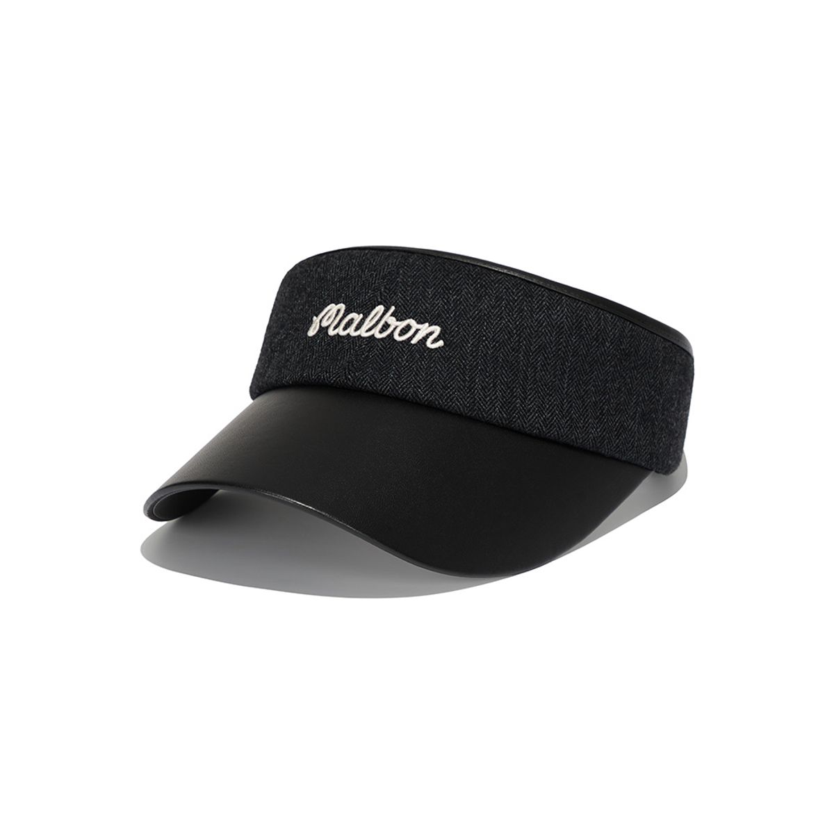 말본 골프(MALBON GOLF) 여성 컬러 블록 바이저 BLACK (WOMAN)