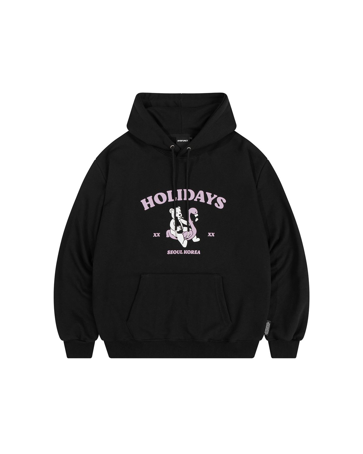 디스펑트(DYSFUNCT) HOLIDAY BEAR HOODIE (BLACK)