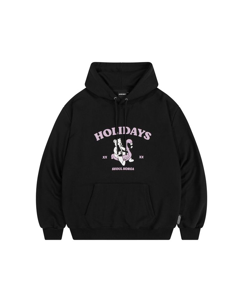 HOLIDAY BEAR HOODIE (BLACK)