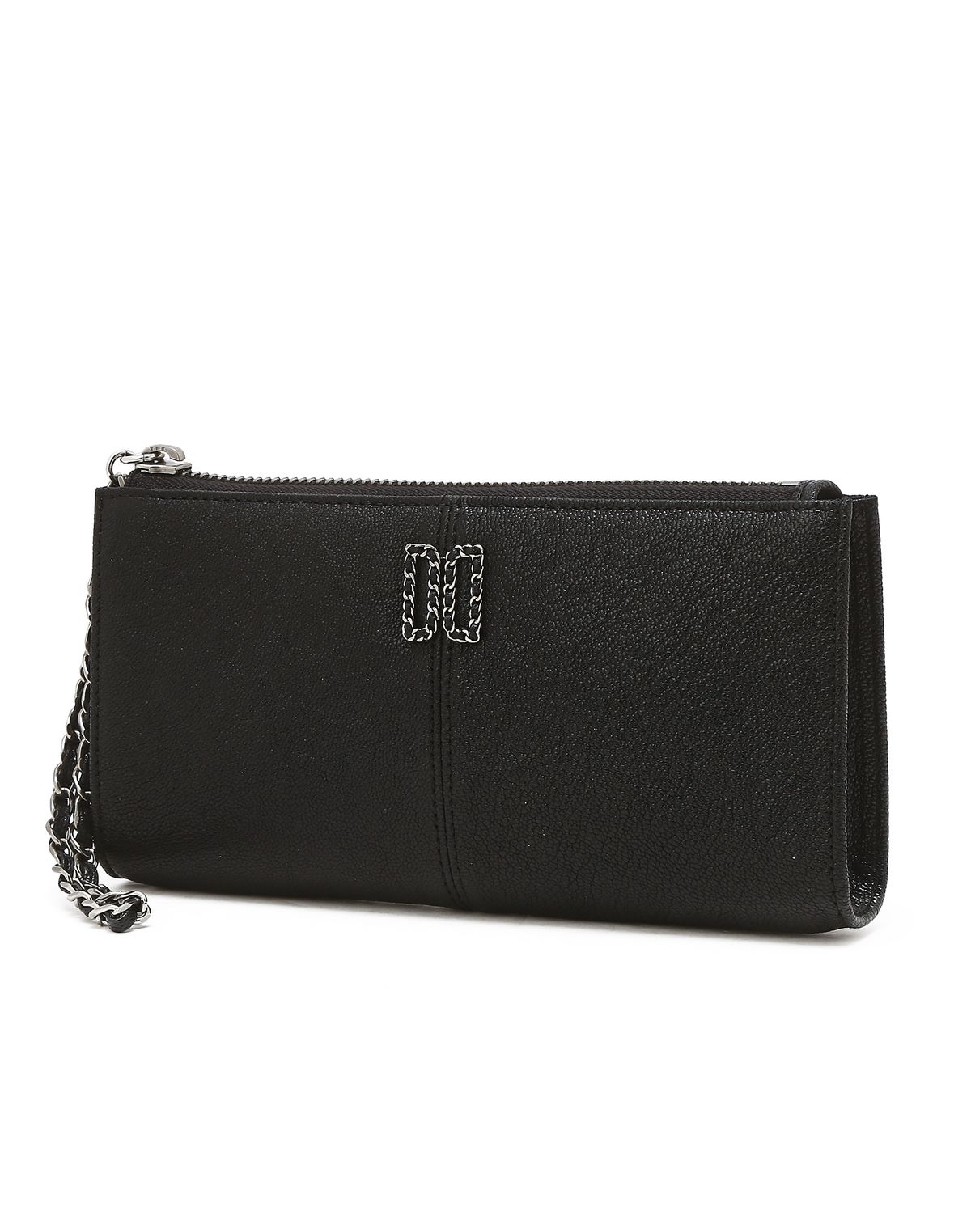 닥스 여성 액세서리(DAKS WOMENS ACCESSORIES) [REGENT] 블랙 DD로고 고트레더 파우치 겸 장지갑 DCWA5F767BK