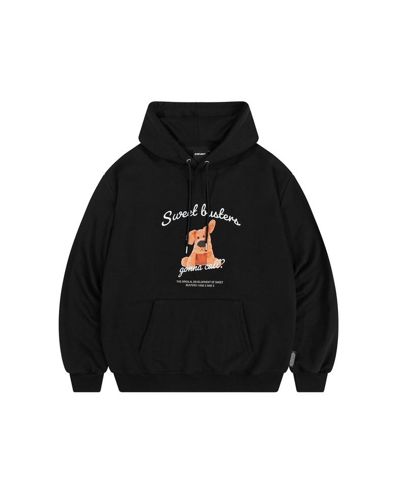 SWEET BUSTER PUPPY HOODIE (BLACK)