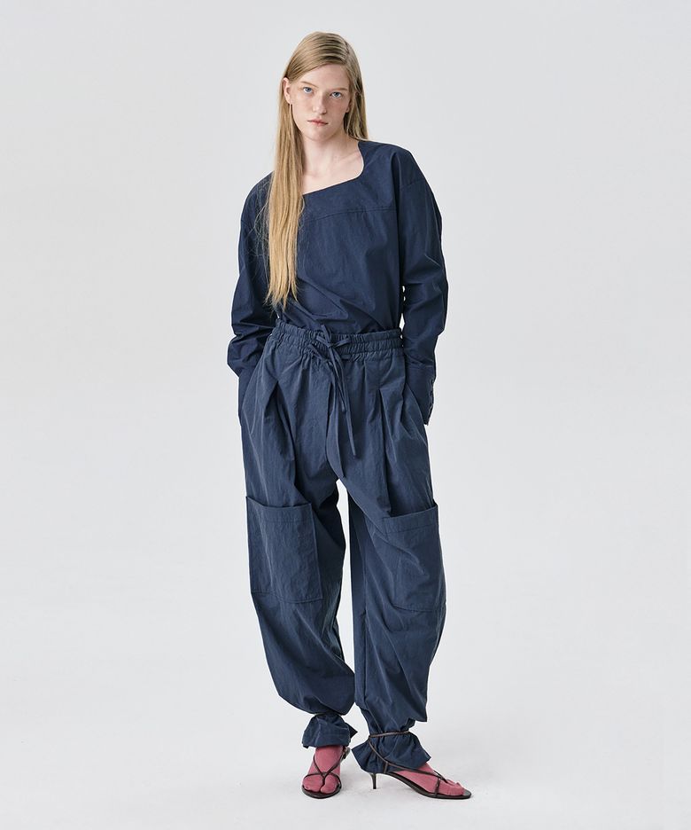 String Tunnel Pants_Navy(스트링 터널 팬츠_네이비)