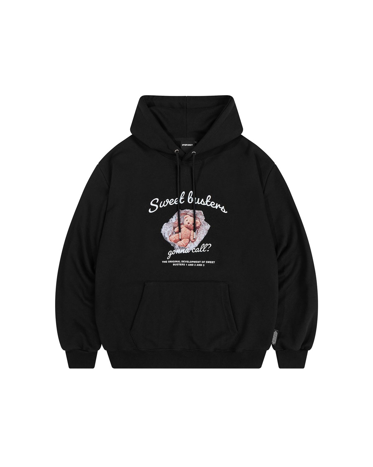 디스펑트(DYSFUNCT) SWEET BUSTER TEDDY HOODIE (BLACK)