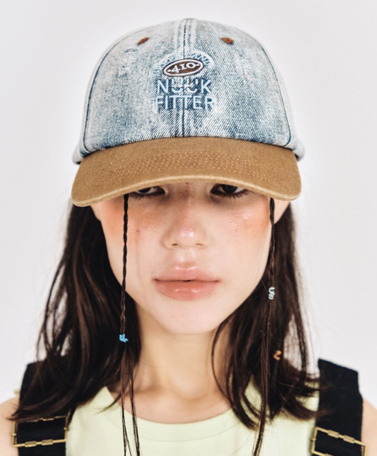 누크피터(NUUKFITTER) WASHED DENIM CAP [ICE BLUE]