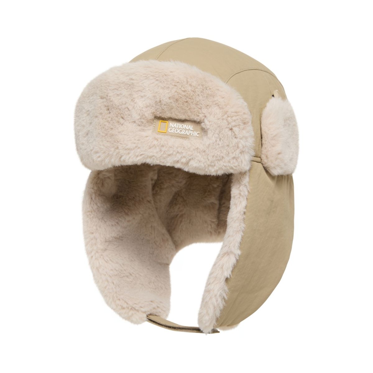 내셔널지오그래픽 키즈(NATIONAL GEOGRAPHIC KIDS) K254KHA080 귀달이 퍼 고소모 BEIGE