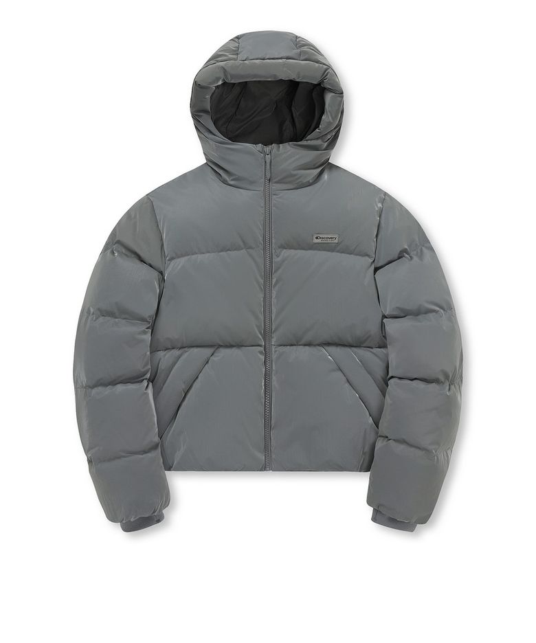 여성 뉴 올리아 글로우 다운 숏패딩 (Neutral Grey)