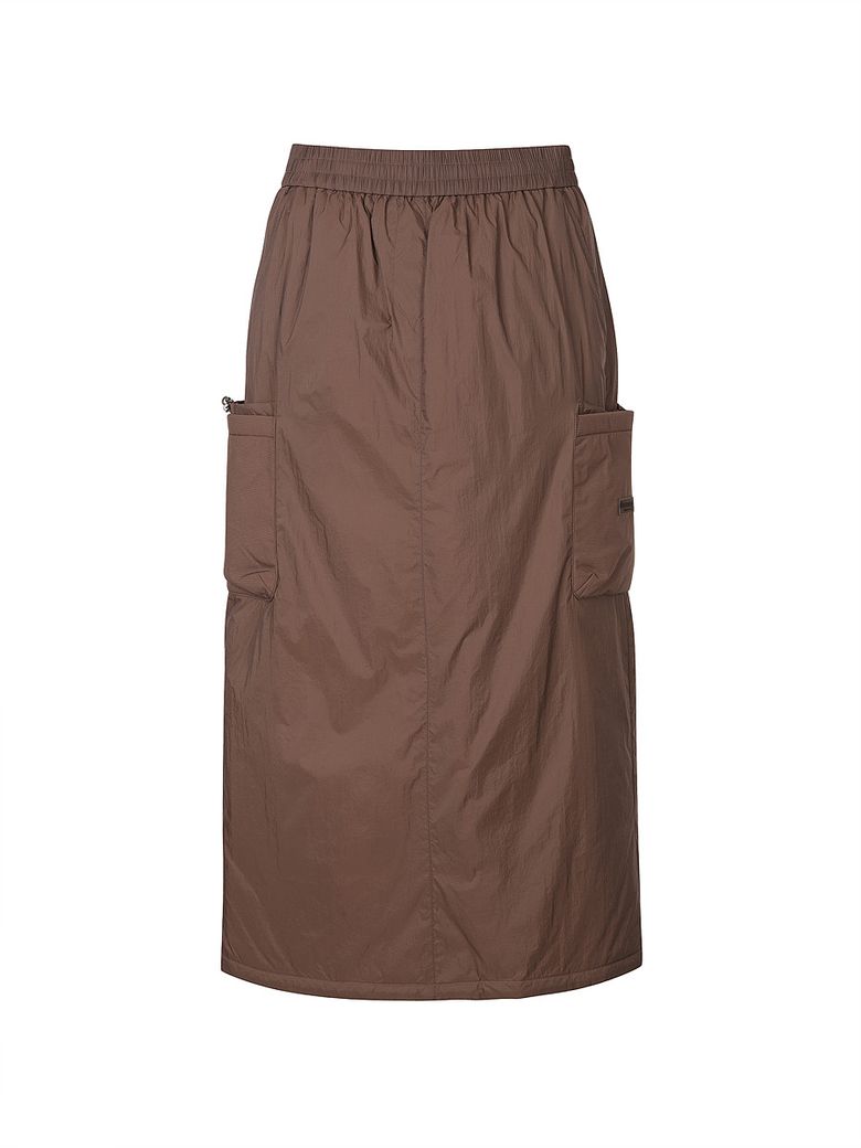 여성 파라슈트 패딩 스커트 (Brown)
