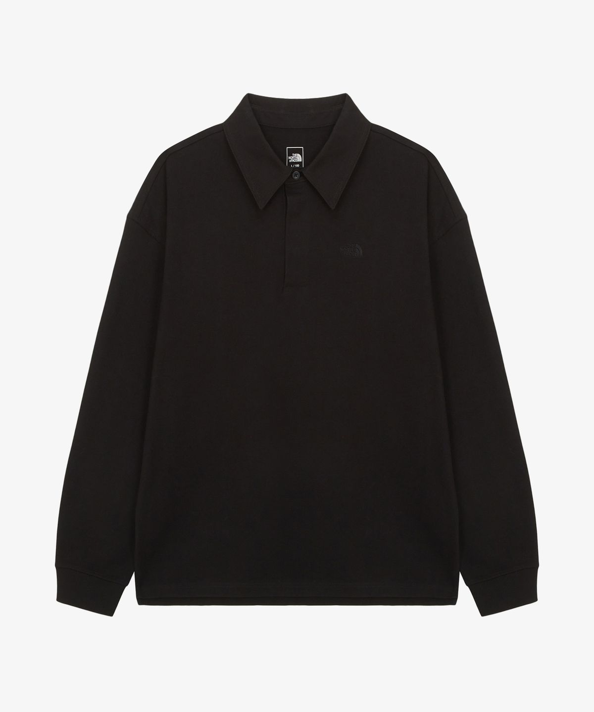 노스페이스(THE NORTH FACE) NT7QR68A 남성 오르사 긴팔 폴로 BLACK