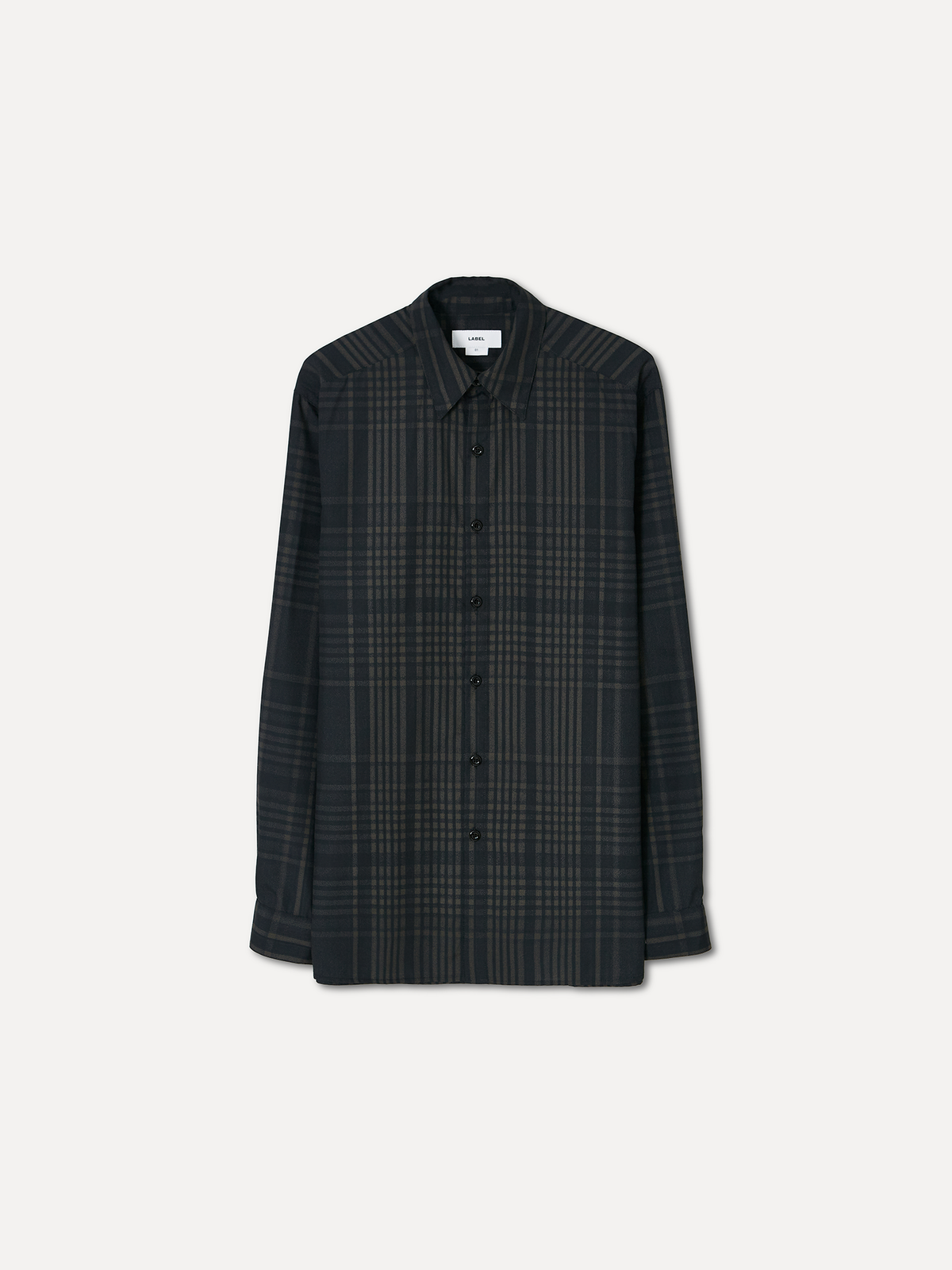 라벨아카이브(LABELARCHIVE) Renly softfall loose-fit shirt night moss