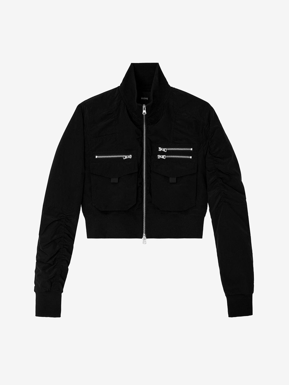 리게(RIGHE) SHIRRING JACKET BLACK