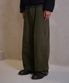 [무민서 콜라보] WASHED LOOSED WIDE COTTON PANTS (KHAKI)