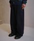 [무민서 콜라보] WASHED LOOSED WIDE COTTON PANTS (NAVY)