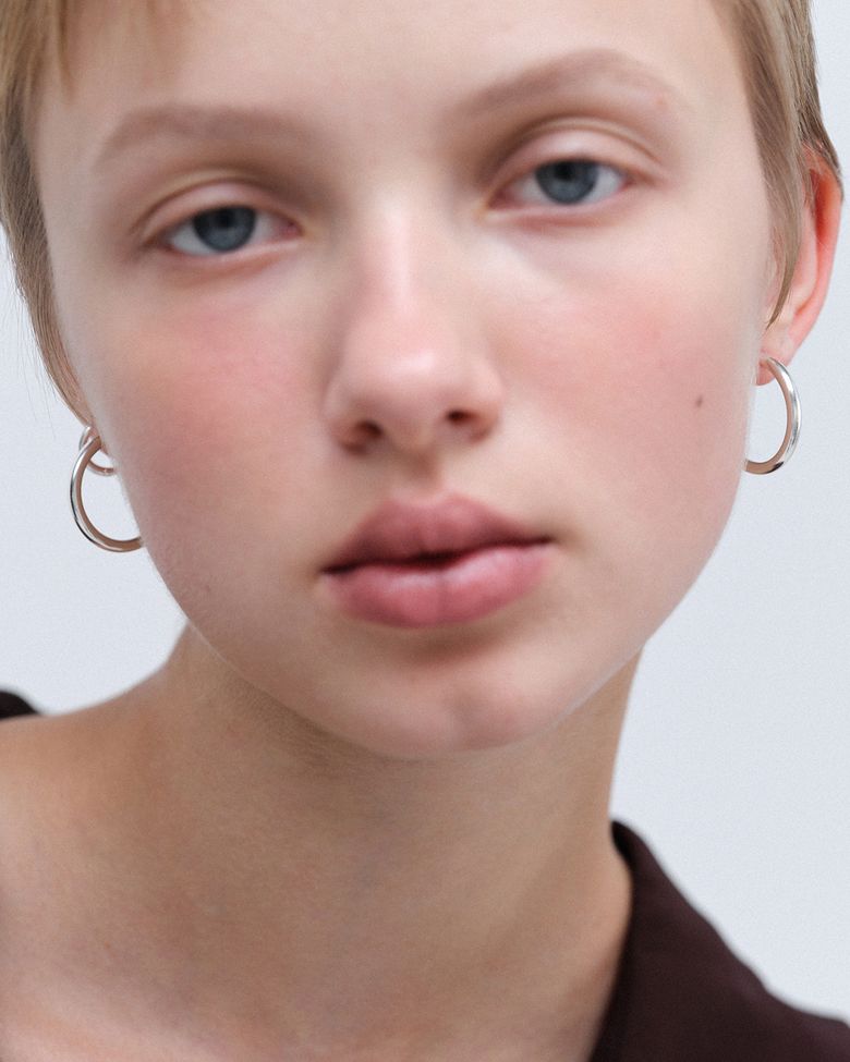 Day Hoop Earring - Silver (silver925)